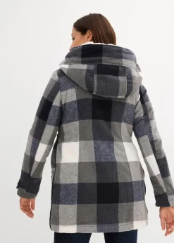 Woll-Umstandsjacke mit Teddyfutter / Tragejacke|bonprix Hot