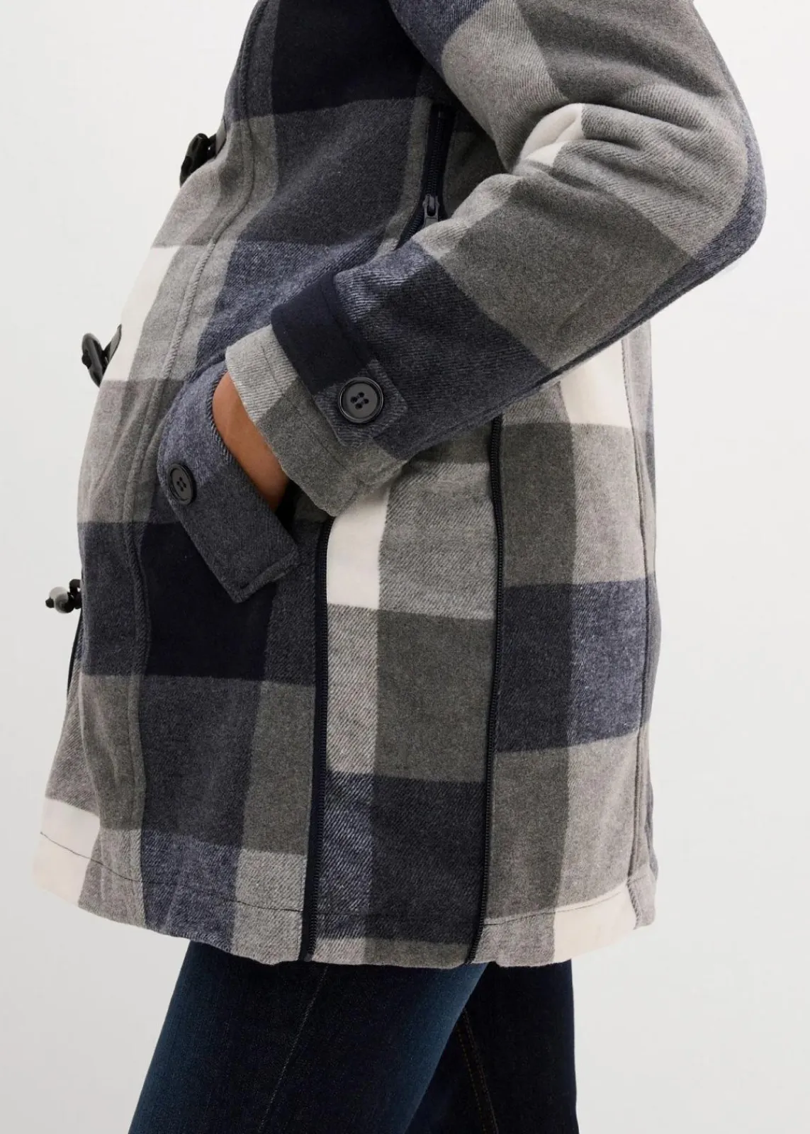 Woll-Umstandsjacke mit Teddyfutter / Tragejacke|bonprix Hot