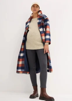 bonprix Bekleidung·Blazer|Umstandsmode|Wärmende Umstands-Leggings mit Teddyfutter anthrazit meliert/wollweiß