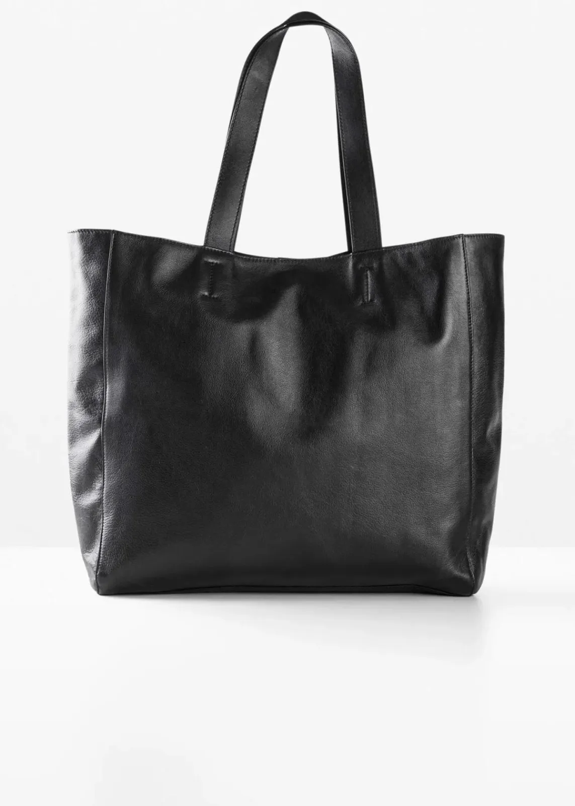 bonprix Taschen|Premium|XXL-Ledershopper schwarz