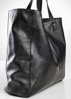 bonprix Taschen|Premium|XXL-Ledershopper schwarz
