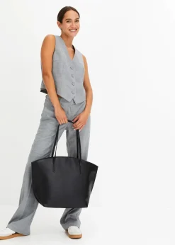 bonprix Taschen|XXL-Shopper schwarz