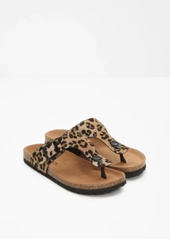 Zehenstegpantoletten mit bequemem Fußbett|bonprix Outlet