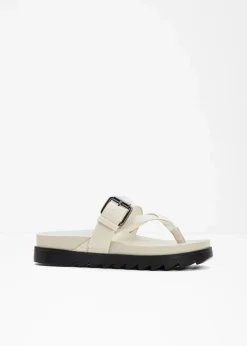 Zehenstegpantoletten mit Profilsohle|bonprix Hot