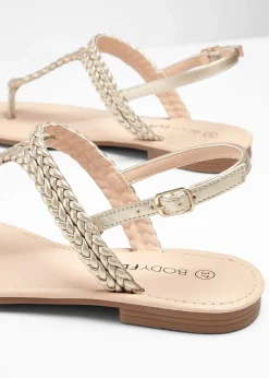 Zehenstegsandalen in Flecht-Optik|bonprix Discount