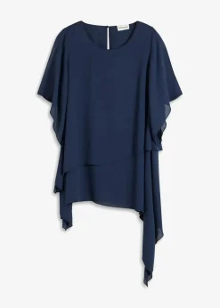 Zipfelbluse im Lagen-Look|bonprix