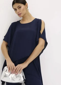 Zipfelbluse im Lagen-Look|bonprix